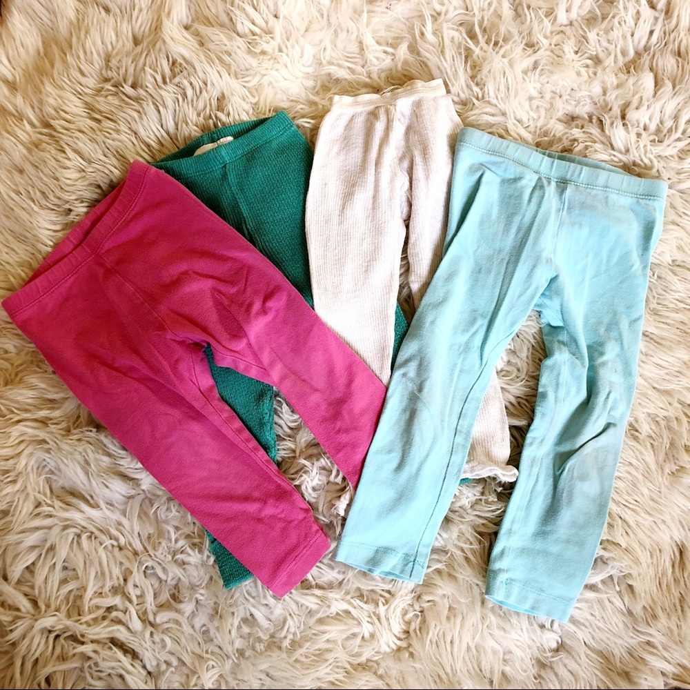 Set of 4 girls leggings 18-24 months to 3t